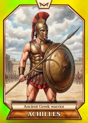 World's Monarchs: Achilles - Ancient Greek warrior (142) - Rainbow Gold /35