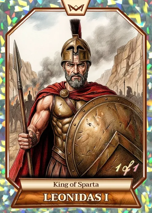 World's Monarchs: Leonidas I - King of Sparta (147) - Kaleidoscope 1/1