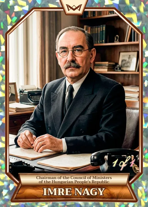 World's Monarchs: Imre Nagy - Chairman of the Council of Ministers of the Hungarian People's Republic (150) - Kaleidoscope 1/1