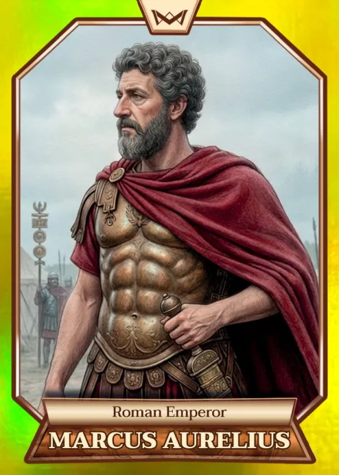 World's Monarchs: Marcus Aurelius - Roman Emperor (158) - Rainbow Gold /35