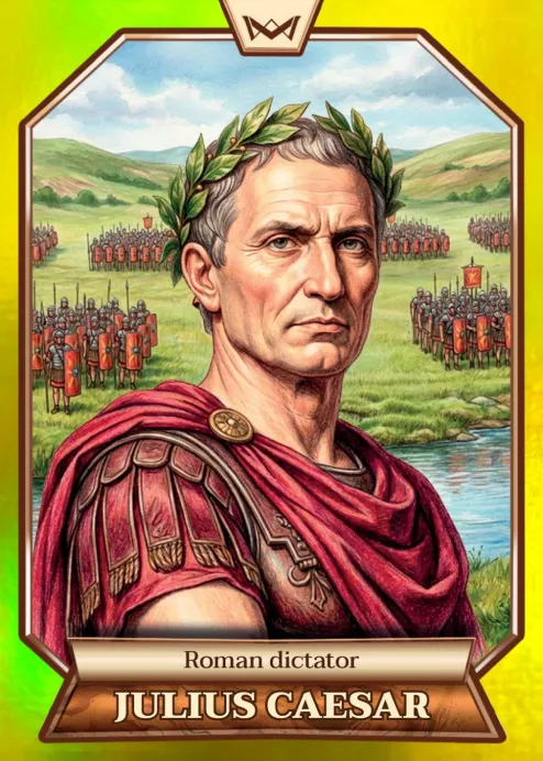 World's Monarchs: Julius Caesar - Roman dictator (159) - Rainbow Gold /35
