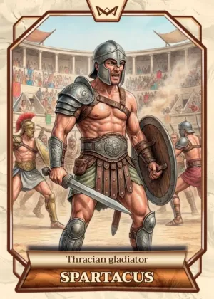 World's Monarchs: Spartacus - Thracian gladiator (160)