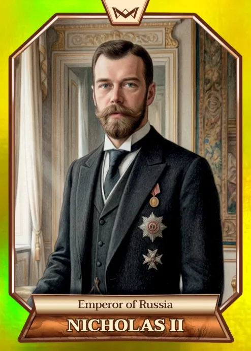 World's Monarchs: Nicholas II - Emperor of Russia (166) - Rainbow Gold /35
