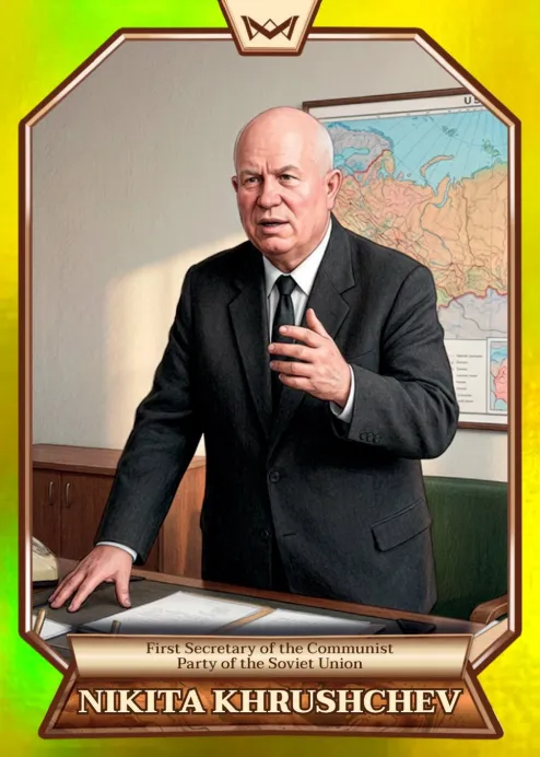 World's Monarchs: Nikita Khrushchev - First Secretary of the Communist Party of the Soviet Union (171) - Rainbow Gold /35