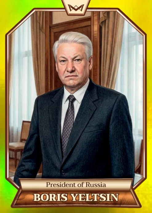 World's Monarchs: Boris Yeltsin - President of Russia (173) - Rainbow Gold /35