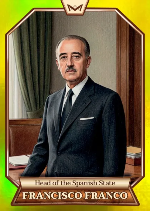 World's Monarchs: Francisco Franco - Head of the Spanish State (176) - Rainbow Gold /35