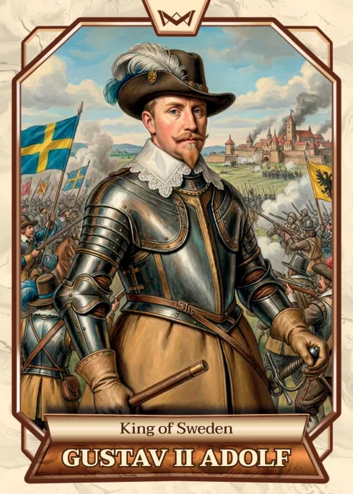 World's Monarchs: Gustav II Adolf - King of Sweden (180)