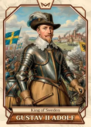World's Monarchs: Gustav II Adolf - King of Sweden (180)