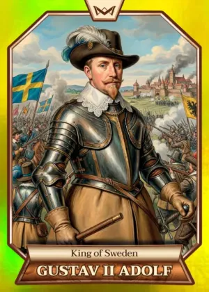World's Monarchs: Gustav II Adolf - King of Sweden (180) - Rainbow Gold /35
