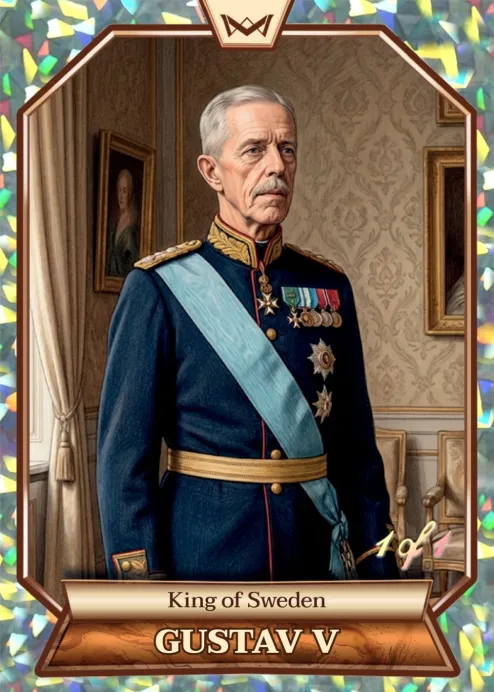 World's Monarchs: Gustav V - King of Sweden (181) - Kaleidoscope 1/1