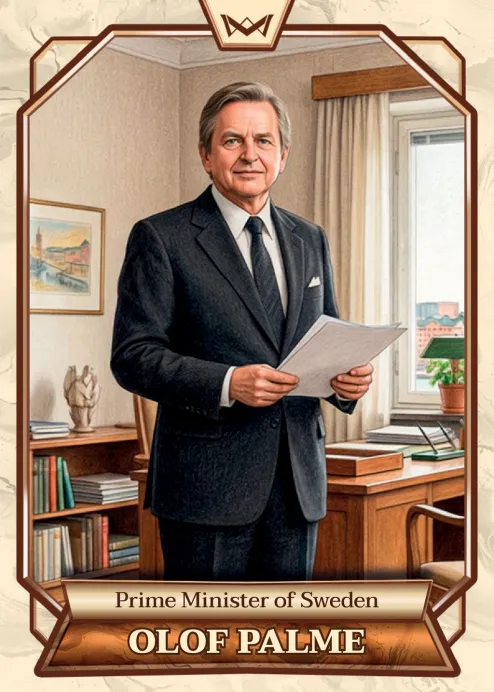 World's Monarchs: Olof Palme - Prime Minister of Sweden (182)