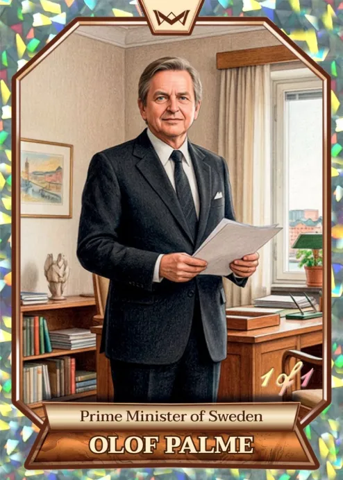 World's Monarchs: Olof Palme - Prime Minister of Sweden (182) - Kaleidoscope 1/1