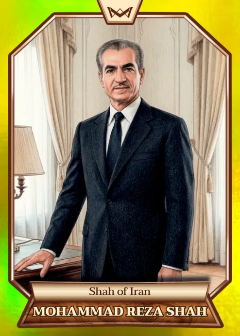 World's Monarchs: Mohammad Reza Shah - Shah of Iran (194) - Rainbow Gold /35