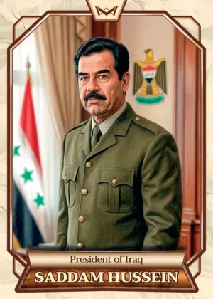 World's Monarchs: Saddam Hussein - President of Iraq (195)