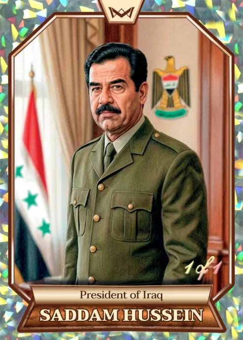 World's Monarchs: Saddam Hussein - President of Iraq (195) - Kaleidoscope 1/1