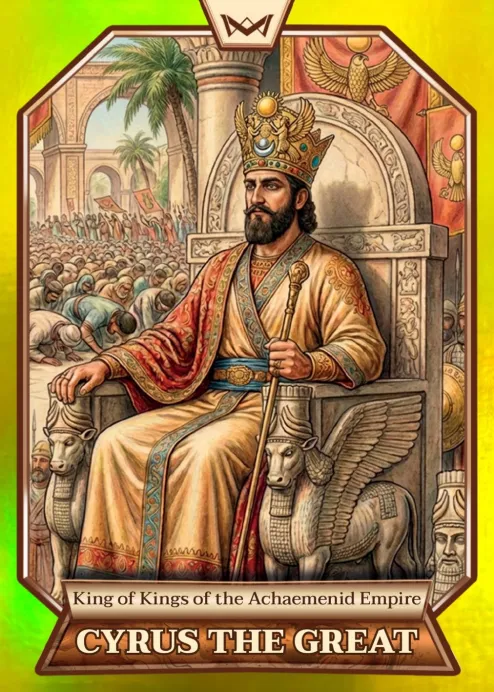 World's Monarchs: Cyrus the Great - King of Kings of the Achaemenid Empire (198) - Rainbow Gold /35