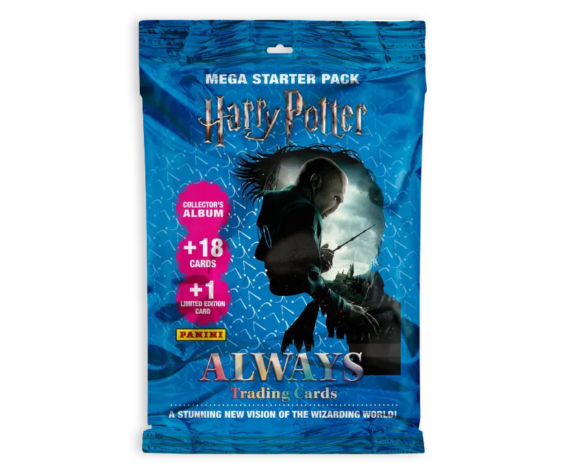 HARRY POTTER sběratelské karty - starter set - sběratelské album, balíčky a speciální karta
