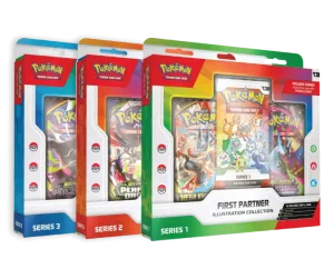 Pokémon TCG: First Partner Illustration Collection – Series 1 + Series 2 + Series 3