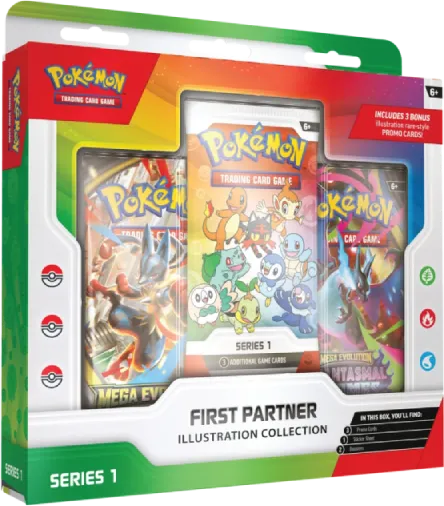 Pokémon TCG: First Partner Illustration Collection – Series 1 + Series 2 + Series 3 - obrázek 2