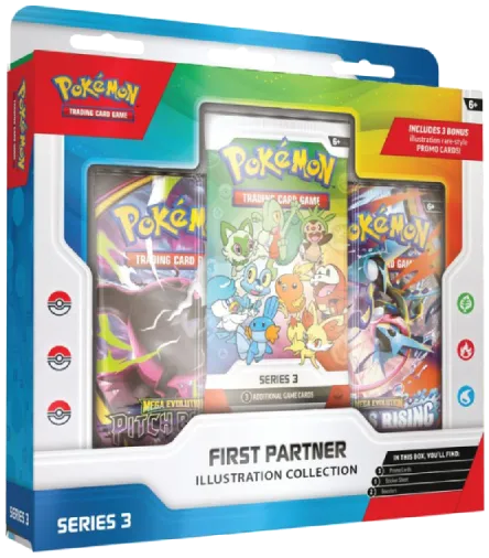 Pokémon TCG: First Partner Illustration Collection – Series 1 + Series 2 + Series 3 - obrázek 4